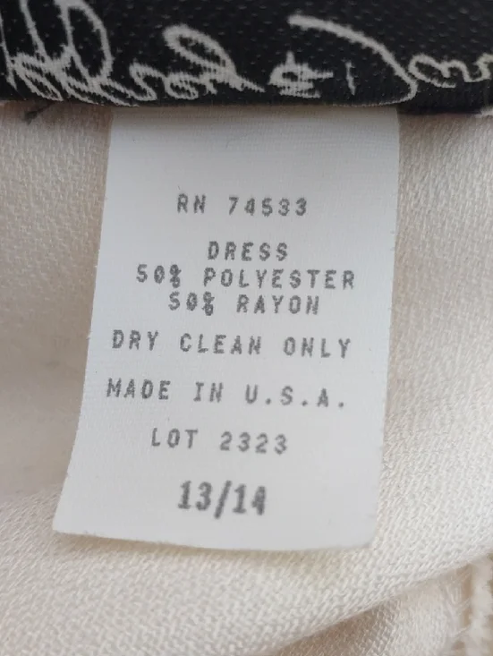 Jeffrey Dara Linda Hutley Vtg 70s/80s Two-Tone Maxi Dress Coin Belt 13/14 - Picture 7 of 15